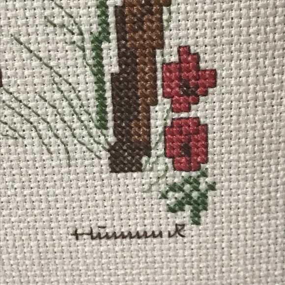 HUMMEL SPRING FROG 🐸 CROSS STITCH HANDMADE💚EUC - Picture 5 of 16